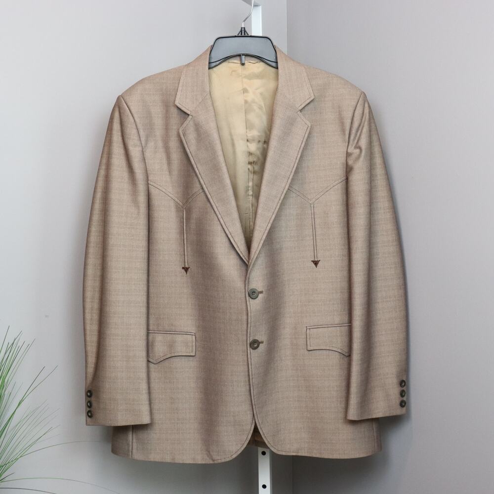 Vintage Circle S Western Blazer –‎ Size 44R – Made in USA